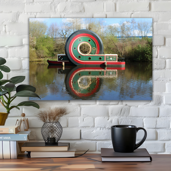 Giclée Mounted Wall Art Prints. Sheffield & Tinsley Canal. South Yorkshire. England.