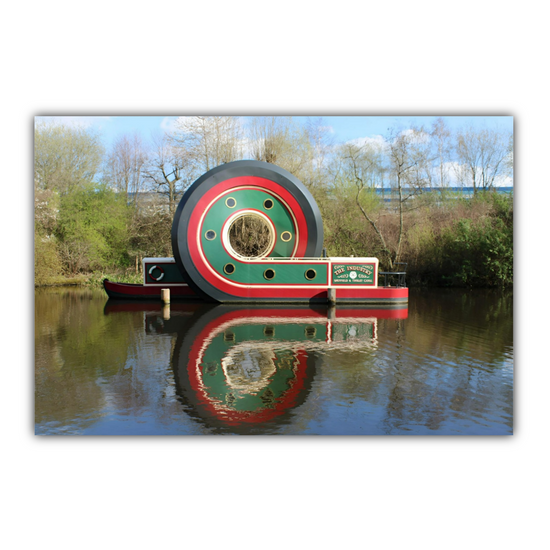 Giclée Mounted Wall Art Prints. Sheffield & Tinsley Canal. South Yorkshire. England.