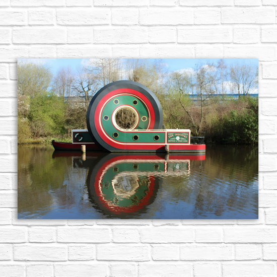 Giclée Mounted Wall Art Prints. Sheffield & Tinsley Canal. South Yorkshire. England.
