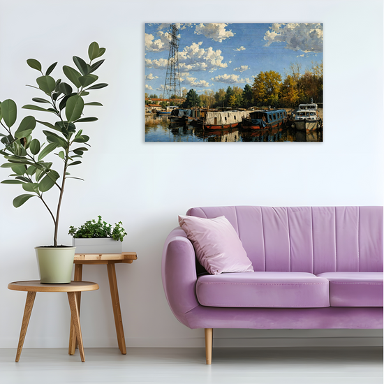 Giclée Mounted Wall Art Prints. Sheffield & Tinsley Canal. South Yorkshire. England.