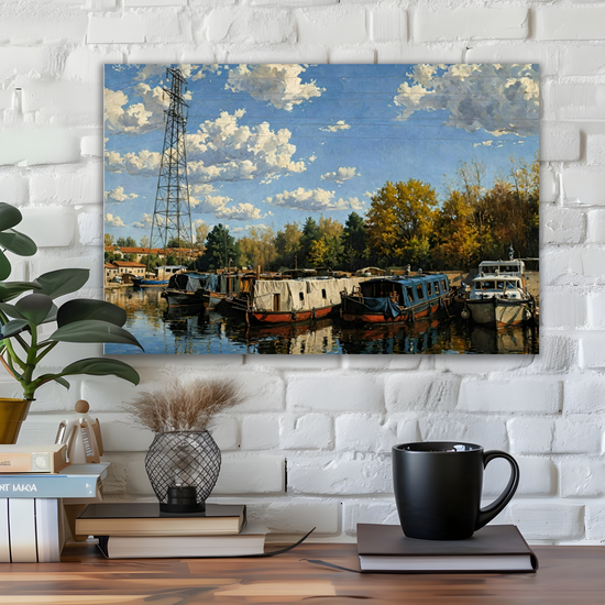 Giclée Mounted Wall Art Prints. Sheffield & Tinsley Canal. South Yorkshire. England.