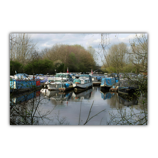 Giclée Mounted Wall Art Prints. Sheffield & Tinsley Canal. South Yorkshire. England.