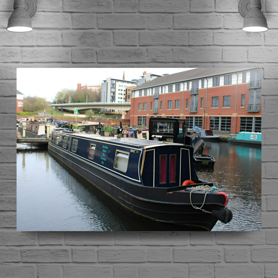 Giclée Mounted Wall Art Prints. Victoria Quays. Sheffield & Tinsley Canal. South Yorkshire. England.