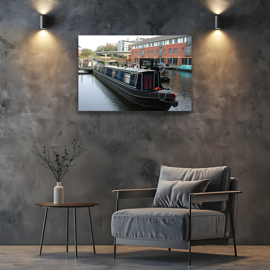 Giclée Mounted Wall Art Prints. Victoria Quays. Sheffield & Tinsley Canal. South Yorkshire. England.