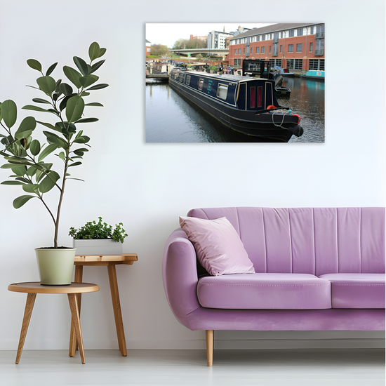 Giclée Mounted Wall Art Prints. Victoria Quays. Sheffield & Tinsley Canal. South Yorkshire. England.