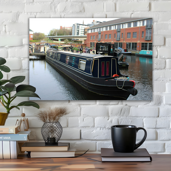 Giclée Mounted Wall Art Prints. Victoria Quays. Sheffield & Tinsley Canal. South Yorkshire. England.