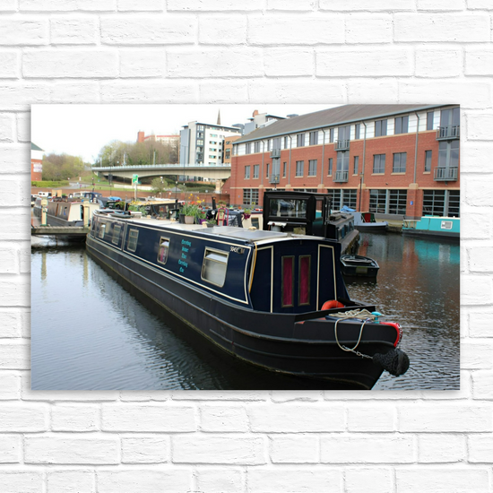 Giclée Mounted Wall Art Prints. Victoria Quays. Sheffield & Tinsley Canal. South Yorkshire. England.