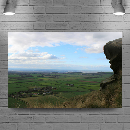 Giclée Mounted Wall Art Prints. Roseberry Topping. North Yorkshire Moors National Park. England.