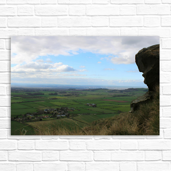 Giclée Mounted Wall Art Prints. Roseberry Topping. North Yorkshire Moors National Park. England.