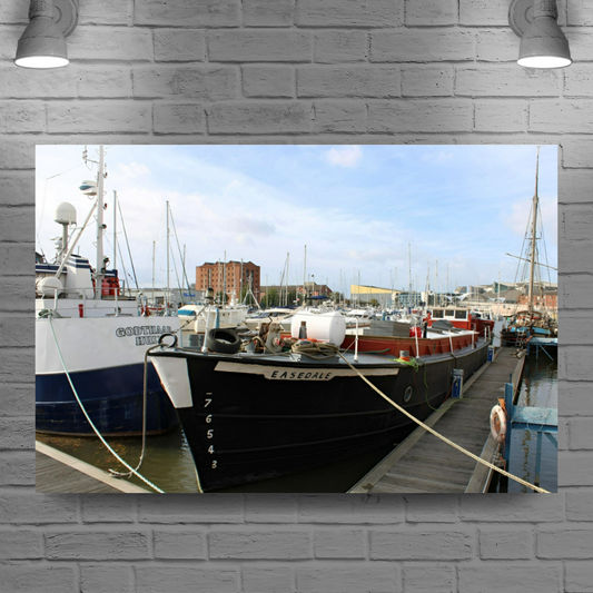 Giclée Mounted Wall Art Prints. Hull Harbour. East Riding of Yorkshire. England.