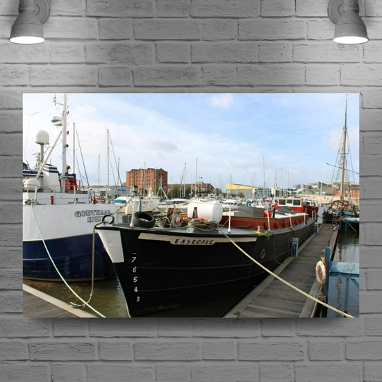 Giclée Mounted Wall Art Prints. Hull Harbour. East Riding of Yorkshire. England.