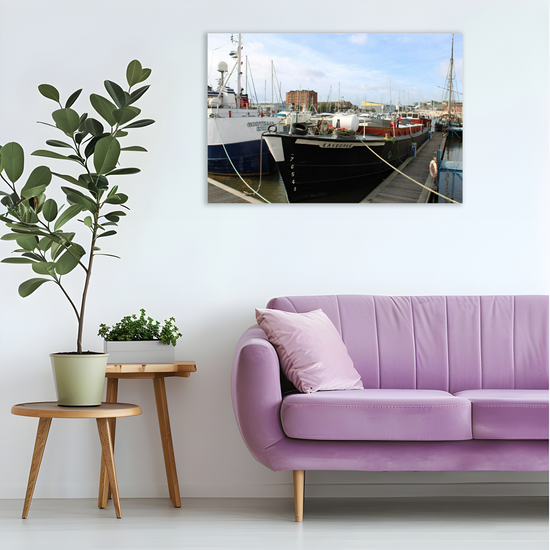Giclée Mounted Wall Art Prints. Hull Harbour. East Riding of Yorkshire. England.