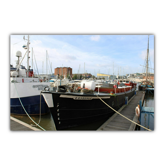 Giclée Mounted Wall Art Prints. Hull Harbour. East Riding of Yorkshire. England.