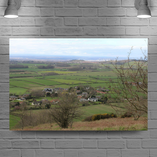 Giclée Mounted Wall Art Prints. Roseberry Topping. North Yorkshire Moors National Park. England.