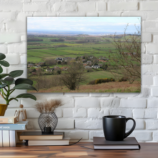 Giclée Mounted Wall Art Prints. Roseberry Topping. North Yorkshire Moors National Park. England.