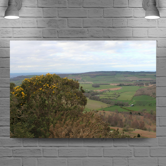 Giclée Mounted Wall Art Prints. Roseberry Topping. North Yorkshire Moors National Park. England.