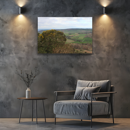Giclée Mounted Wall Art Prints. Roseberry Topping. North Yorkshire Moors National Park. England.