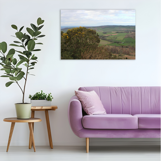 Giclée Mounted Wall Art Prints. Roseberry Topping. North Yorkshire Moors National Park. England.