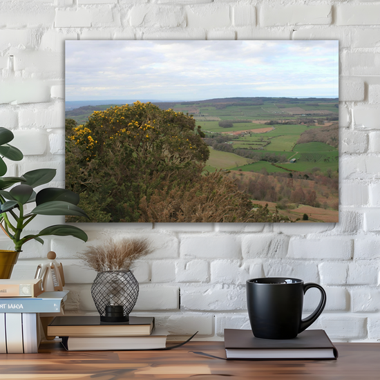 Giclée Mounted Wall Art Prints. Roseberry Topping. North Yorkshire Moors National Park. England.
