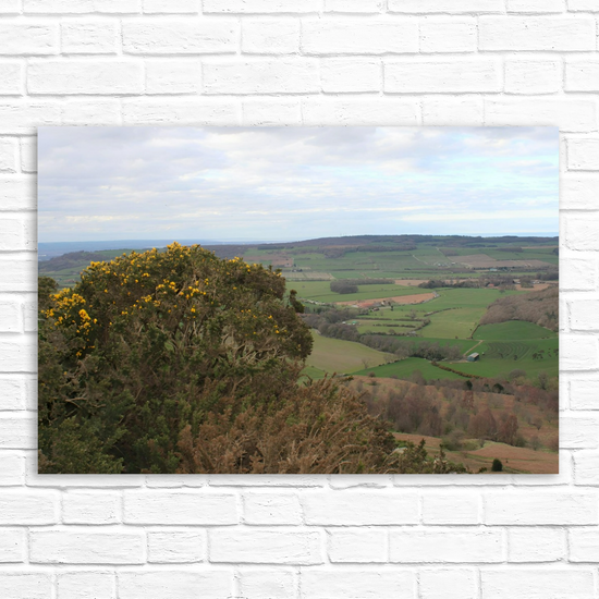 Giclée Mounted Wall Art Prints. Roseberry Topping. North Yorkshire Moors National Park. England.