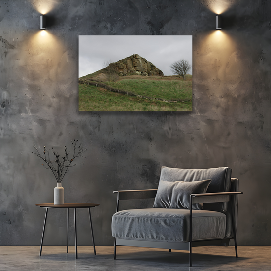 Giclée Mounted Wall Art Prints. Roseberry Topping. North Yorkshire Moors National Park. England.