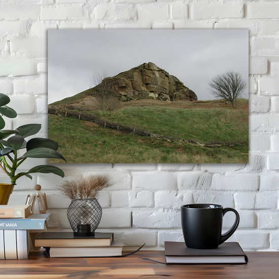 Giclée Mounted Wall Art Prints. Roseberry Topping. North Yorkshire Moors National Park. England.