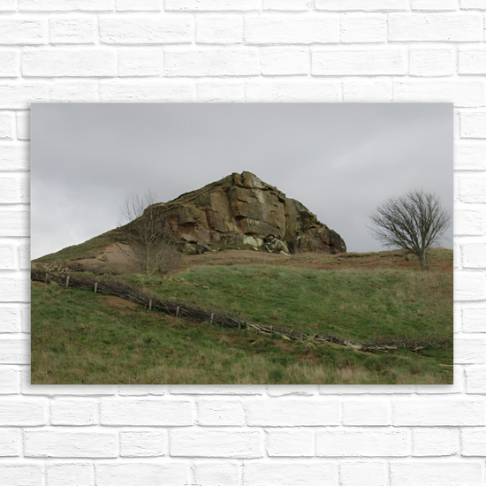 Giclée Mounted Wall Art Prints. Roseberry Topping. North Yorkshire Moors National Park. England.