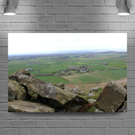 Giclée Mounted Wall Art Prints. Roseberry Topping.  North Yorkshire Moors National Park. England.