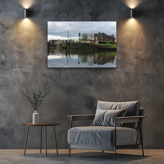 Giclée Mounted Wall Art Prints. Castleford Canal. Aire & Calder Navigation. West Yorkshire. England.