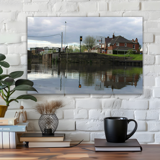 Giclée Mounted Wall Art Prints. Castleford Canal. Aire & Calder Navigation. West Yorkshire. England.