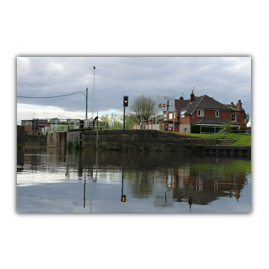 Giclée Mounted Wall Art Prints. Castleford Canal. Aire & Calder Navigation. West Yorkshire. England.