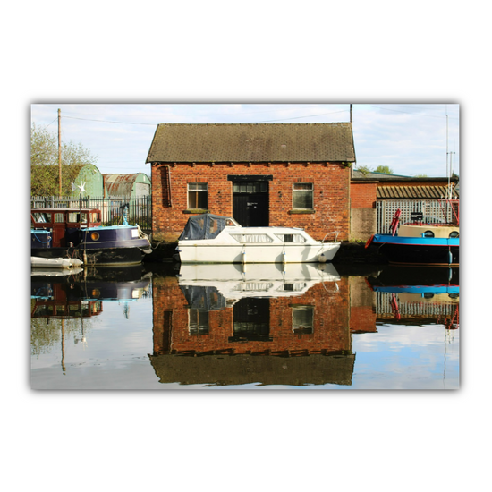 Giclée Mounted Wall Art Prints. Castleford Canal. Aire & Calder Navigation. West Yorkshire. England.