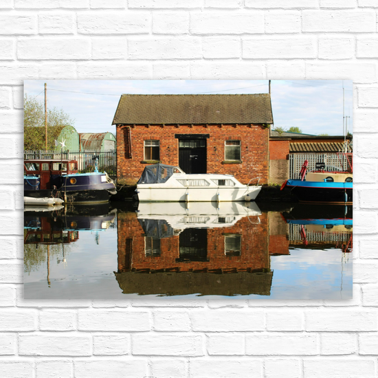 Giclée Mounted Wall Art Prints. Castleford Canal. Aire & Calder Navigation. West Yorkshire. England.