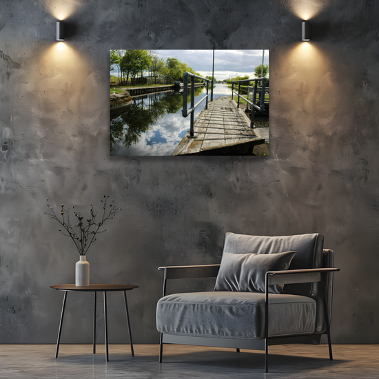 Giclée Mounted Wall Art Prints. Castleford Canal. Aire & Calder Navigation. West Yorkshire. England.