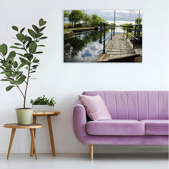 Giclée Mounted Wall Art Prints. Castleford Canal. Aire & Calder Navigation. West Yorkshire. England.
