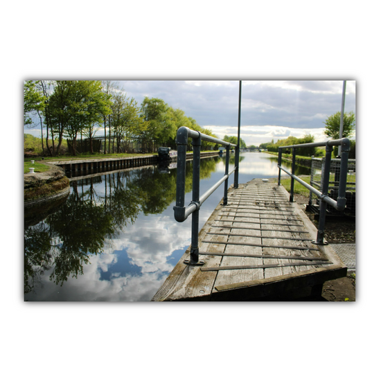 Giclée Mounted Wall Art Prints. Castleford Canal. Aire & Calder Navigation. West Yorkshire. England.