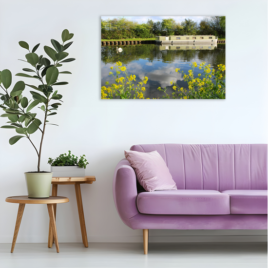 Giclée Mounted Wall Art Prints. Castleford Canal. Aire & Calder Navigation. West Yorkshire. England.