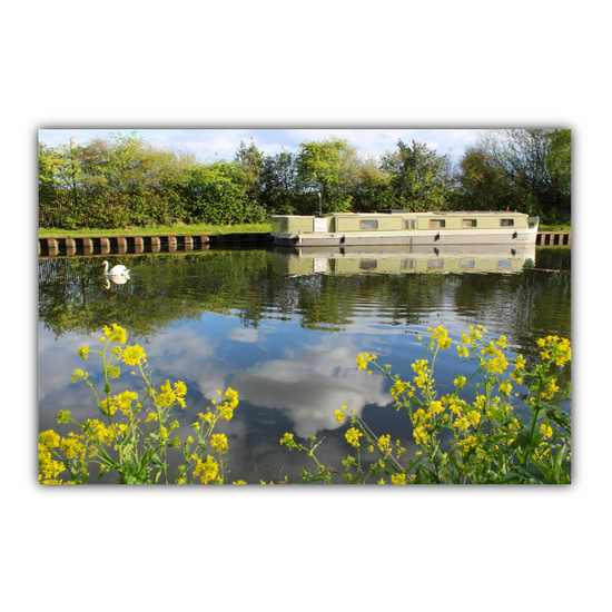 Giclée Mounted Wall Art Prints. Castleford Canal. Aire & Calder Navigation. West Yorkshire. England.