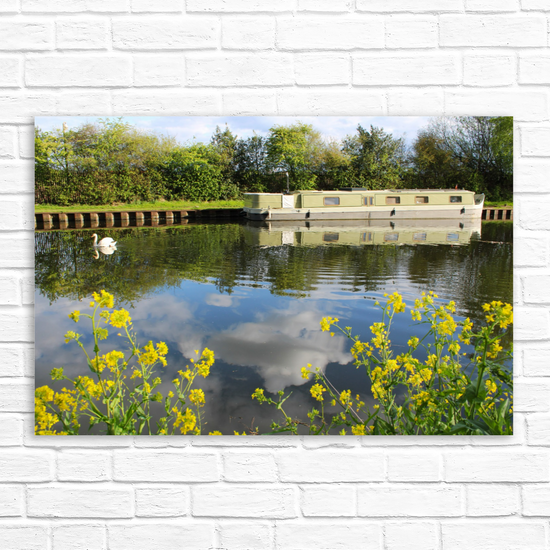 Giclée Mounted Wall Art Prints. Castleford Canal. Aire & Calder Navigation. West Yorkshire. England.
