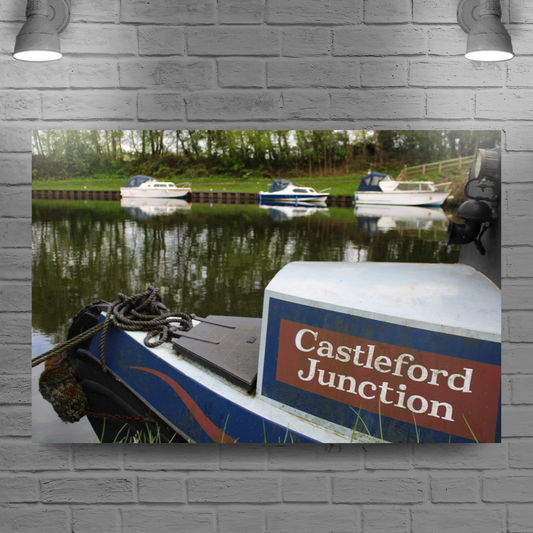Giclée Mounted Wall Art Prints. Castleford. The Aire & Calder Navigation. West Yorkshire. England.
