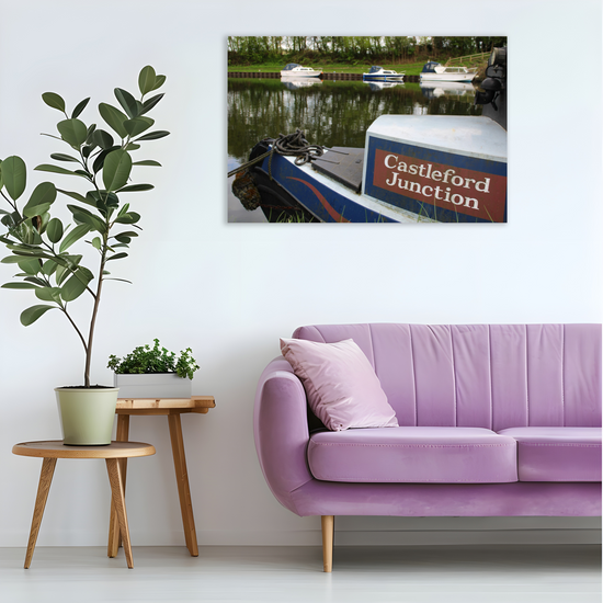 Giclée Mounted Wall Art Prints. Castleford Canal. Aire & Calder Navigation. West Yorkshire. England.