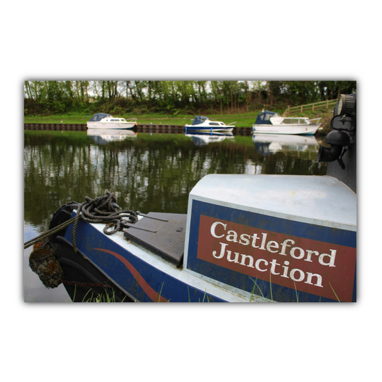 Giclée Mounted Wall Art Prints. Castleford Canal. Aire & Calder Navigation. West Yorkshire. England.