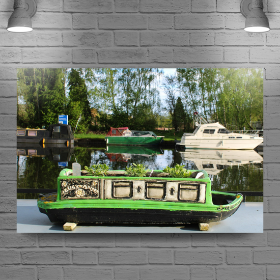 Giclée Mounted Wall Art Prints. Castleford Canal. Aire & Calder Navigation. West Yorkshire. England.