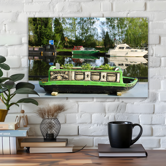 Giclée Mounted Wall Art Prints. Castleford Canal. Aire & Calder Navigation. West Yorkshire. England.