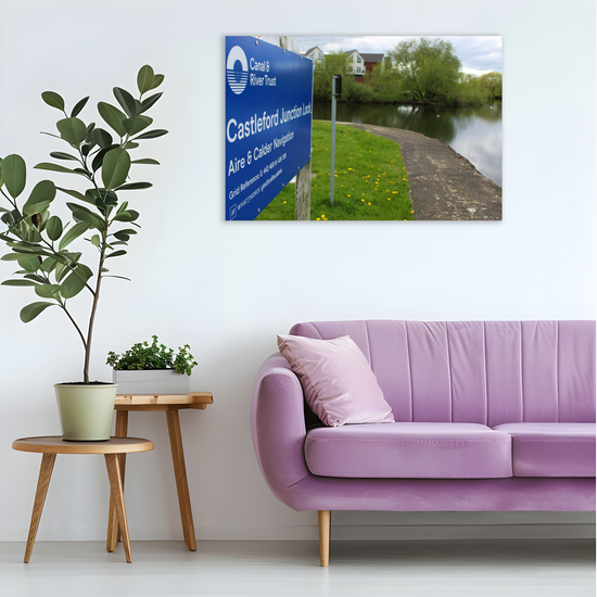 Giclée Mounted Wall Art Prints. Castleford Canal. Aire & Calder Canal. West Yorkshire. England.