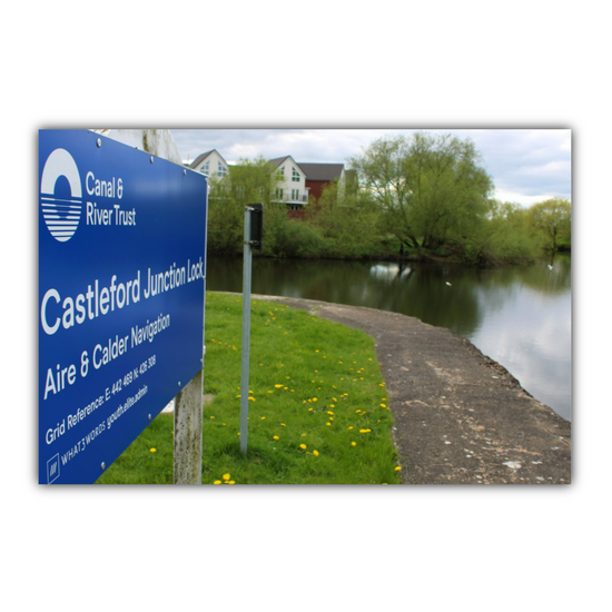 Giclée Mounted Wall Art Prints. Castleford Canal. Aire & Calder Canal. West Yorkshire. England.