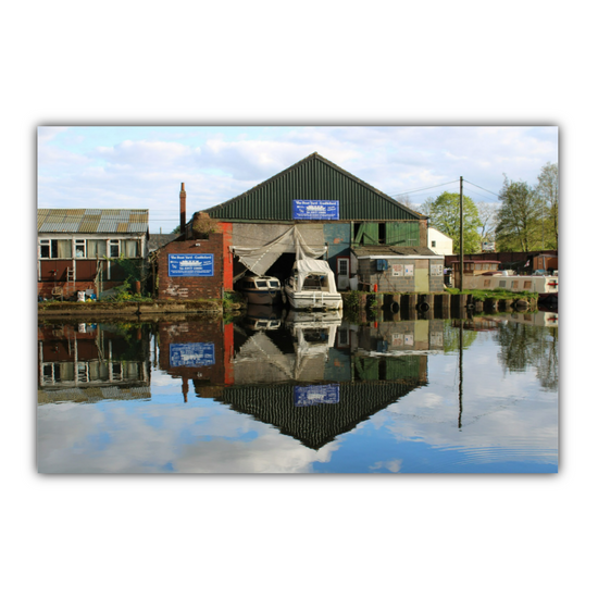 Giclée Mounted Wall Art Prints. Castleford Canal. Aire & Calder Navigation. West Yorkshire. England.