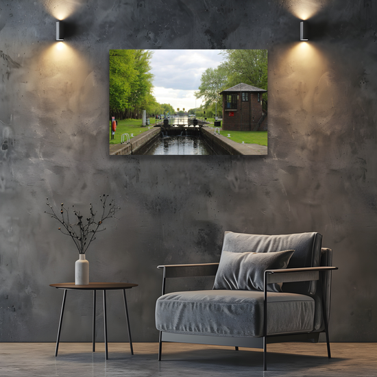 Giclée Mounted Wall Art Prints. Castleford Canal. Aire & Calder Navigation. West Yorkshire. England.