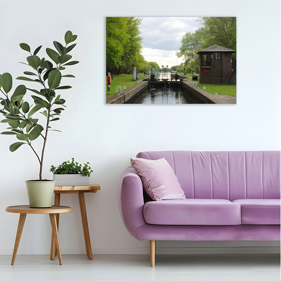 Giclée Mounted Wall Art Prints. Castleford Canal. Aire & Calder Navigation. West Yorkshire. England.