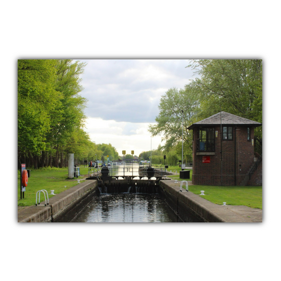 Giclée Mounted Wall Art Prints. Castleford Canal. Aire & Calder Navigation. West Yorkshire. England.